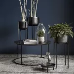 Doniczka metalowa na stojaku Nordal - średnia - 2