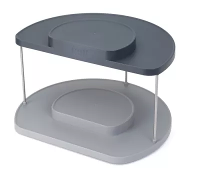 JJ-Dwupoziomowy organizer CupboardStore szary