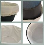 KELA-Koszyk na pieczywo S czarny/biały Grana - 2