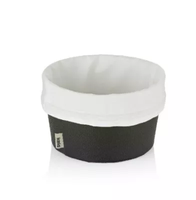 KELA-Koszyk na pieczywo S czarny/biały Grana