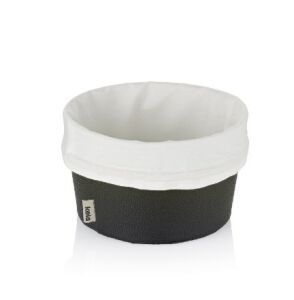 KELA-Koszyk na pieczywo S czarny/biały Grana