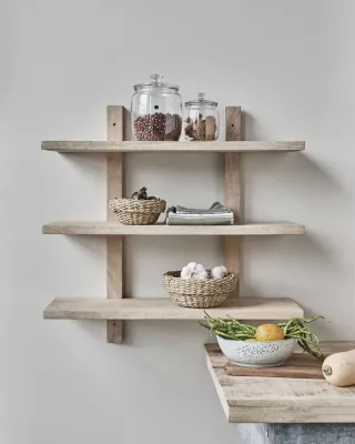 Półka wisząca z drewna Mango 75x75x25 cm House Doctor