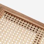 Fotel z drewna tekowego z rattanem cane Madam Stoltz - 2