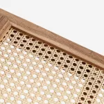 Fotel z drewna tekowego z rattanem cane Madam Stoltz - 2