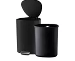 JJ-Kosz łazienkowy 5l. EasyStore czarny mat - 2