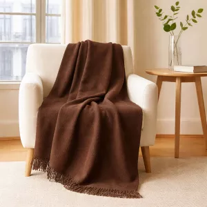 Koc T Bawełniany/BA885/150x200 brąz