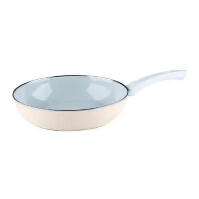 Patelnia ceramiczna z pokrywką Riess Avorio 28 cm seria Premium