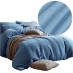 Pościel frotte niebieski 17/200x220 - 2