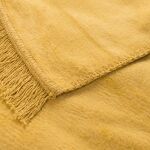 Koc T Bawełniany/BA866/150x200 musztarda - 3