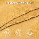 Koc T Bawełniany/BA866/150x200 musztarda - 10