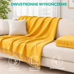 Koc T Bawełniany/BA866/150x200 musztarda - 11