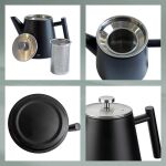 KELA-Dzbanek z zaparzaczem 1 l czarny mat Modena - 2