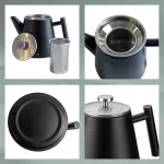 KELA-Dzbanek z zaparzaczem 1 l czarny mat Modena - 2