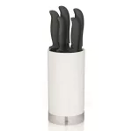 KELA-Zestaw 5 noży w bloku 6el. biały czarny Acida - 2