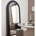 Duże lustro w czarnej ramie 203 x100 x 6 cm Falco NORDAL - 4