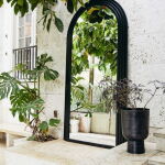 Duże lustro w czarnej ramie 203 x100 x 6 cm Falco NORDAL - 3