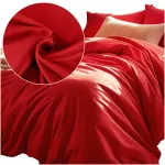 Pościel satyna bawełniana CZERWIEŃ 029/220x200 - 2