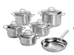 WMF-Zestaw 5 garnków z patelnią 11el. Brilliant