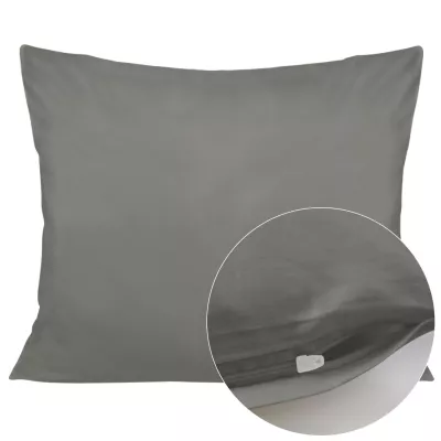 Poszewka satyna bawełna j.szary 037/40x60.