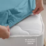 Prześcieradło jersey elastan z gumką BLUE/NIEBIESKI/90x200x30 - 6