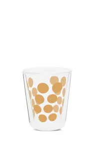 Zak!-Zestaw 2 szklanek 200ml z łyżeczkami, złoty