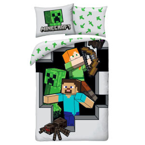 Pościel bawełna 140x200+1p70x90 Minecraft 946BL