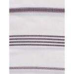 Ręcznik bawełniany hammam biały/oberżyna 170x100 cm Ottomania - 2