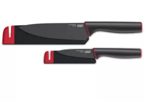 JJ-Zestaw 2 noży z ostrzałkami Slice&Sharpen czarn
