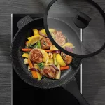 KELA-Patelnia głęboka +pokrywa 28cm Stella Nova - 4