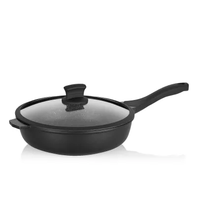 KELA-Patelnia głęboka +pokrywa 28cm Stella Nova