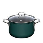 Zestaw garnków emaliowanych Riess Teal Premium Starterset 3-częściowy – morska zieleń, na indukcję - 3