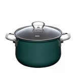 Zestaw garnków emaliowanych Riess Teal Premium Starterset 3-częściowy – morska zieleń, na indukcję - 3