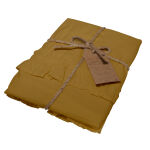 Poszewka bawełniana komplet ECRU OLIVE/2x40x40 STONEWASHED - 4