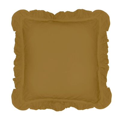 Poszewka bawełniana komplet ECRU OLIVE/2x40x40 STONEWASHED