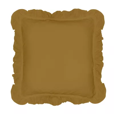Poszewka bawełniana komplet ECRU OLIVE/2x40x40 STONEWASHED
