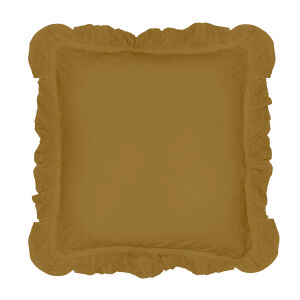 Poszewka bawełniana komplet ECRU OLIVE/2x40x40 STONEWASHED