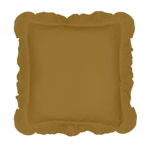 Poszewka bawełniana komplet ECRU OLIVE/2x40x40 STONEWASHED