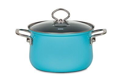 Garnek ceramiczny niebieski Riess Kristallblau 3,5 l