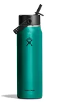 HF-Butelka 32 oz Wide Flex Straw Cap Emerald Green - 3
