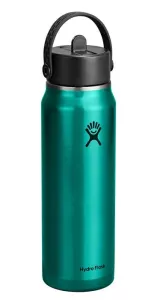 HF-Butelka 32 oz z nakrętką ze słomką, szmaragdowa