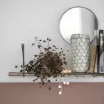 Zestaw 2 wsporników czarne półki pojemniki House Doctor - 2