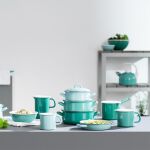 Kubek emaliowany z dzióbkiem 10cm 0,75L NATURE GREEN Riess - 3