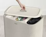 JJ-Kosz potrójny na pranie 90l. Tota Trio ecru - 19
