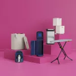 JJ-Kosz potrójny na pranie 90l. Tota Trio ecru - 25