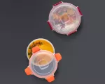 JJ-Zestaw 4 pojemników okrągłych 8el. Nest Lock - 30
