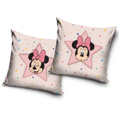 Poszewka velvet 40x40 Minnie gwiazda