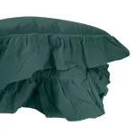 Poszewka bawełniana komplet DARK GREEN/2x40x40 STONEWASHED - 4