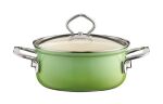 Zestaw garnków ceramicznych zielonych 5-częściowy Riess Smaragd - 4