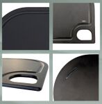 KELA-Deska do serwowania 37x27,5cm czarna Nobel - 2