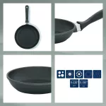 KELA-Patelnia 24cm czarna Kerros - 3